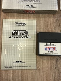 Blitz Action Football (Vectrex, 1982) CIB Complete w/ Box Overlay Tested Works