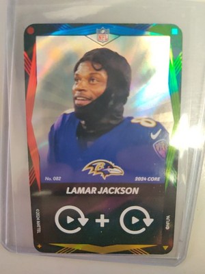 Lamar Jackson UNO Elite NFL Wild Foil Flux SSP #82 2024 Ravens Case Hit 4-color