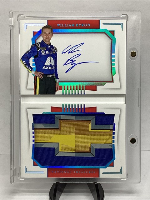William Byron 2021 National Treasures Chevy Firesuit Auto Booklet 1/1!!