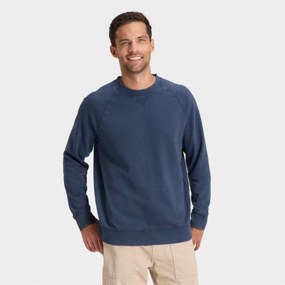 Men's Vintage French Terry Crewneck Sweatshirt - Goodfellow & Co