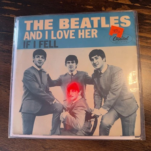 The Beatles – If I Fell / And I Love Her 45 RPM Capitol 5235 Original Sleeve