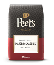 Peet's Coffee, Dark Roast Ground Coffee 18 Ounce Bag