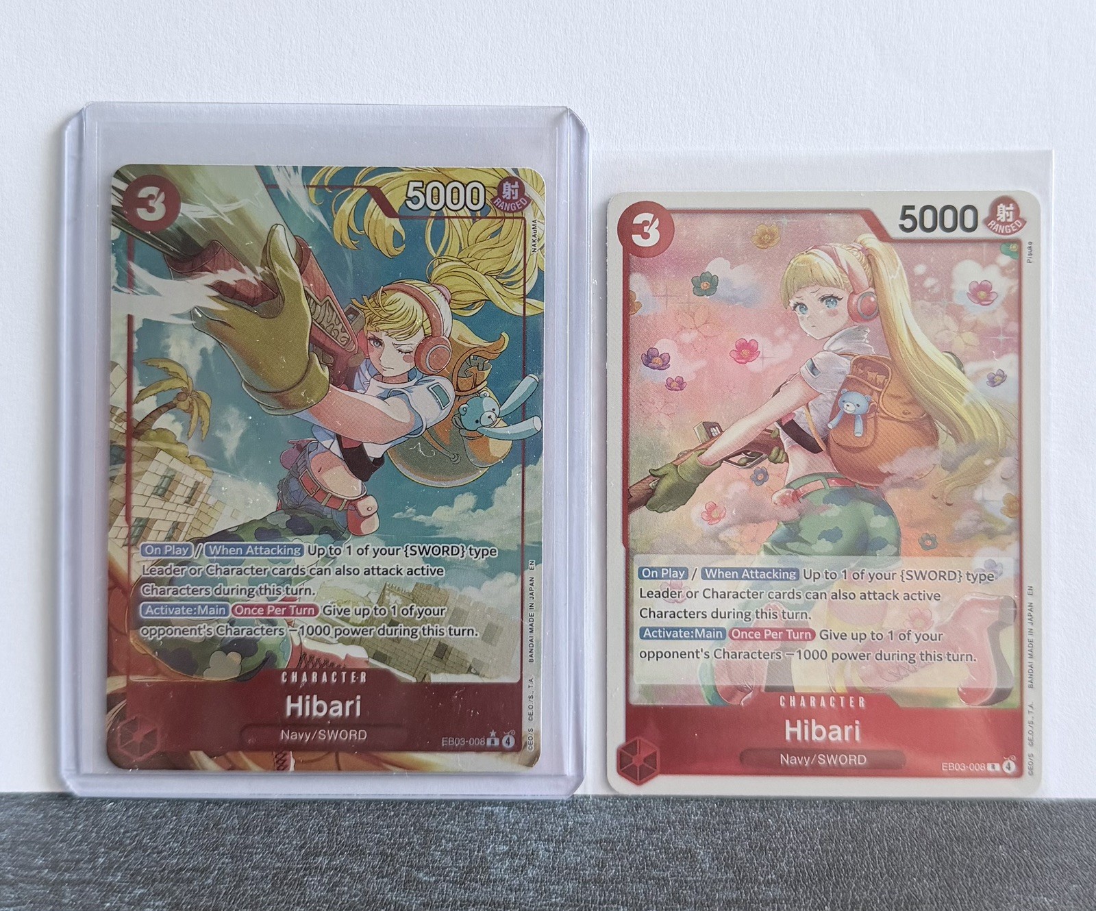 Hibari EB03-008 + alt art version foil Extra Booster One Piece Heroines Edition