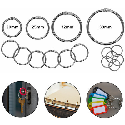 Schwerlast Spaltringe Schlüsselanhänger 20 mm 25 mm 32 mm 38 mm für Rucksäcke Schlüssel