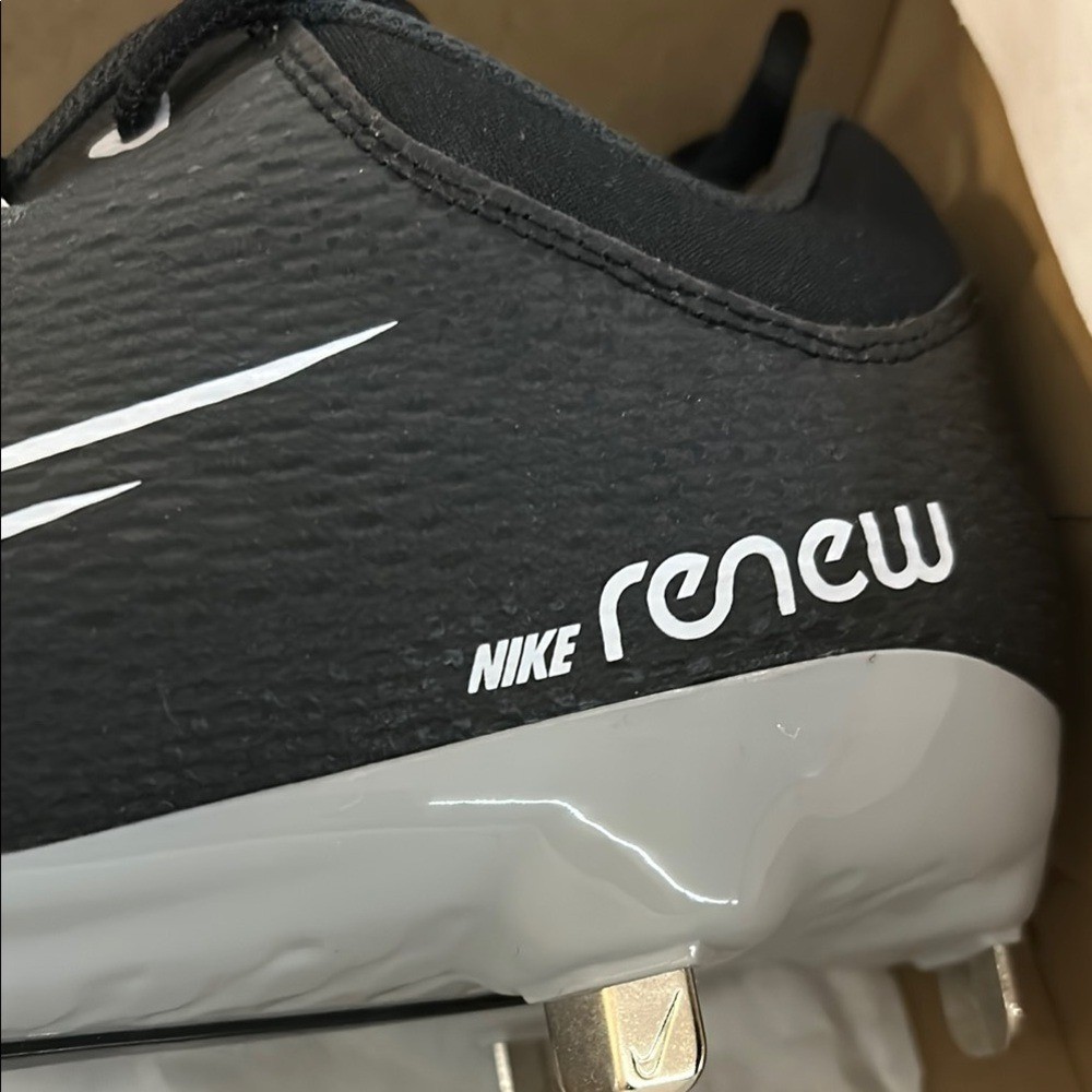 Nike Hyperdiamond 4 Pro Metal Softball Cleats Black | White womens 9 thumbnail 6