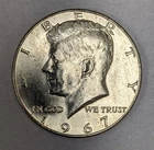 1967 Kennedy Silver Half Dollar UNC