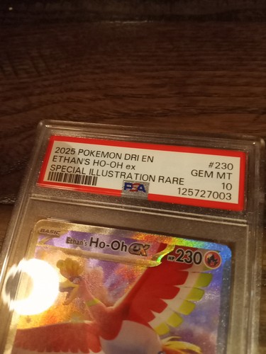 Pokémon 2025 losa graduada DRI EN-DESTINED RIVALS #230 ETHAN'S HO-OH EX PSA 10 - Imagen 2 de 3