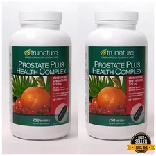 Trunature PROSTATE PLUS health complex PACK OF 2 - 250 Softgels