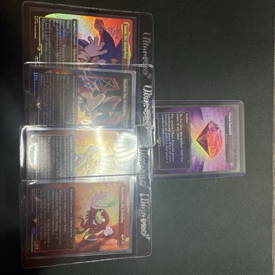 #ad Lot of 5 Sonic The Hedgehog Secret Lair Including Purple Chaos Emerald Foil NM $240.00