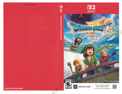 Dragon Quest 7 Reimagined Nintendo Switch 2 Store Promo Variant Display Only Art