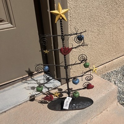 New Yuletide Metal Christmas Tree Multiple Photo Holder 15  X8  