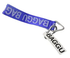 Baggu Logo Keychain Royal Blue Nylon Webbing Genuine OEM Durable Tool Set