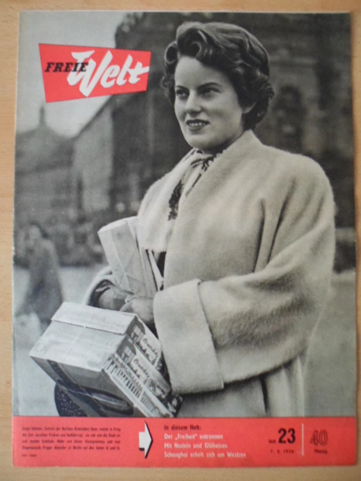 FREIE WELT 23 7.6. 1956 Sowjetagenten in New York Chinesische Heilmethoden - Bild 1 von 1