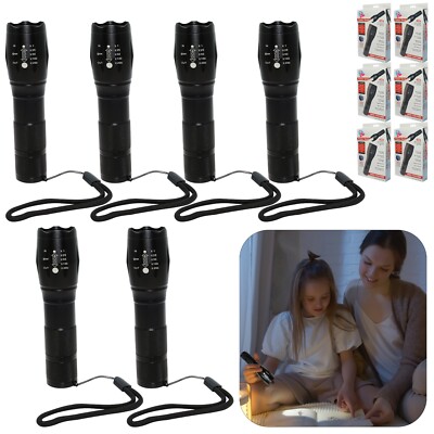 Schwarze Aluminium Notfall Taschenlampen, superhelle LED Taschenlampe Camping Licht 13cm