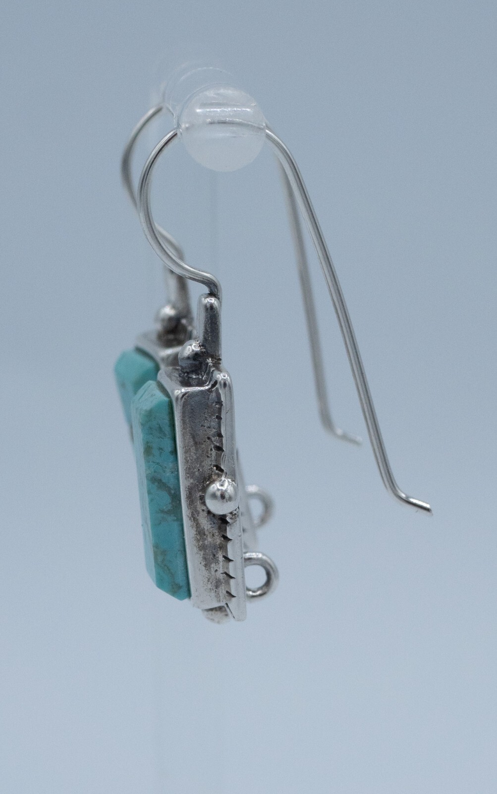 Sterling Silver 925 Western Rectangle Turquoise D… - image 4