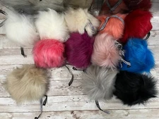 Lovafur AHEADHUNTER Fox Faux Fur PomPons 100% Vegan for Knitted Hats