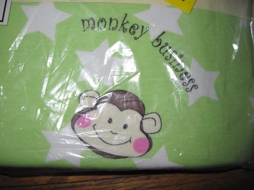 At Home Adorable Monkey Business Pajamas  Size 7 New With Tags Super Cute! - Picture 1 of 2