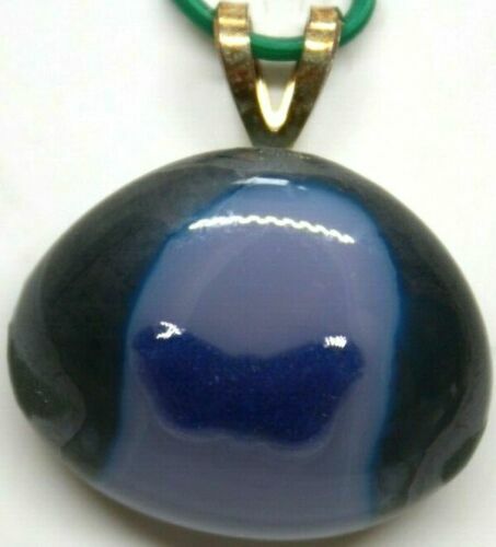 Fused Glass Art Necklace Pendant 18" Chain Many Designs Handmade in USA Artisan - Picture 9 of 13