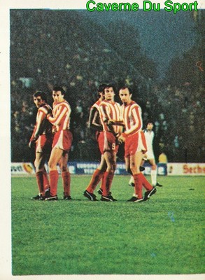 225 MONCHENGLADBACH Vs CRVENA ZVEZDA UEFA CUP STICKER FOOTBALL 1980 BENJAMIN NEW