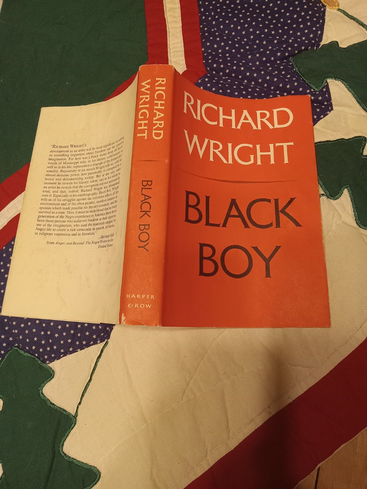 FILA BLACK BOY Wright 1945 Harper & Row VTG Red Dust Jacket RARE Jim Crow Communism