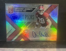 2018 Elite Draft Picks Anthony Averett Draft PIcks Rookie Auto #209 Zxex