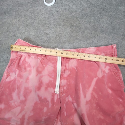 Polo Ralph Lauren Shorts Mens 40 Red Bleached Chino Flat Front - Picture 5 of 13
