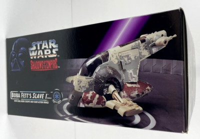 Star Wars Boba Fett s Slave 1 Vehicle Kenner 1996 Shadows Of Empire Manuf Box