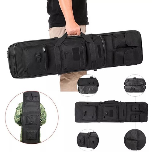 36" Tactical Rifle Bag - Double Padded Carbine Case With Backpack Straps - USA