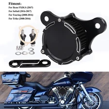 Air Cleaner Black Intake Filter For Harley Electra Road Street Tri Glide Softail