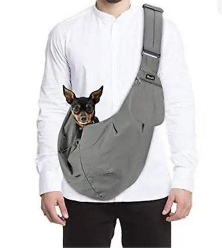 SlowTon Dog & Cat Carrier Sling, Thick Padded Adjustable Shoulder Strap Carriers