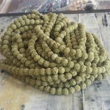 Natural Lava 8mm Round Olive 50pce Strand. Free postage. Oz Seller