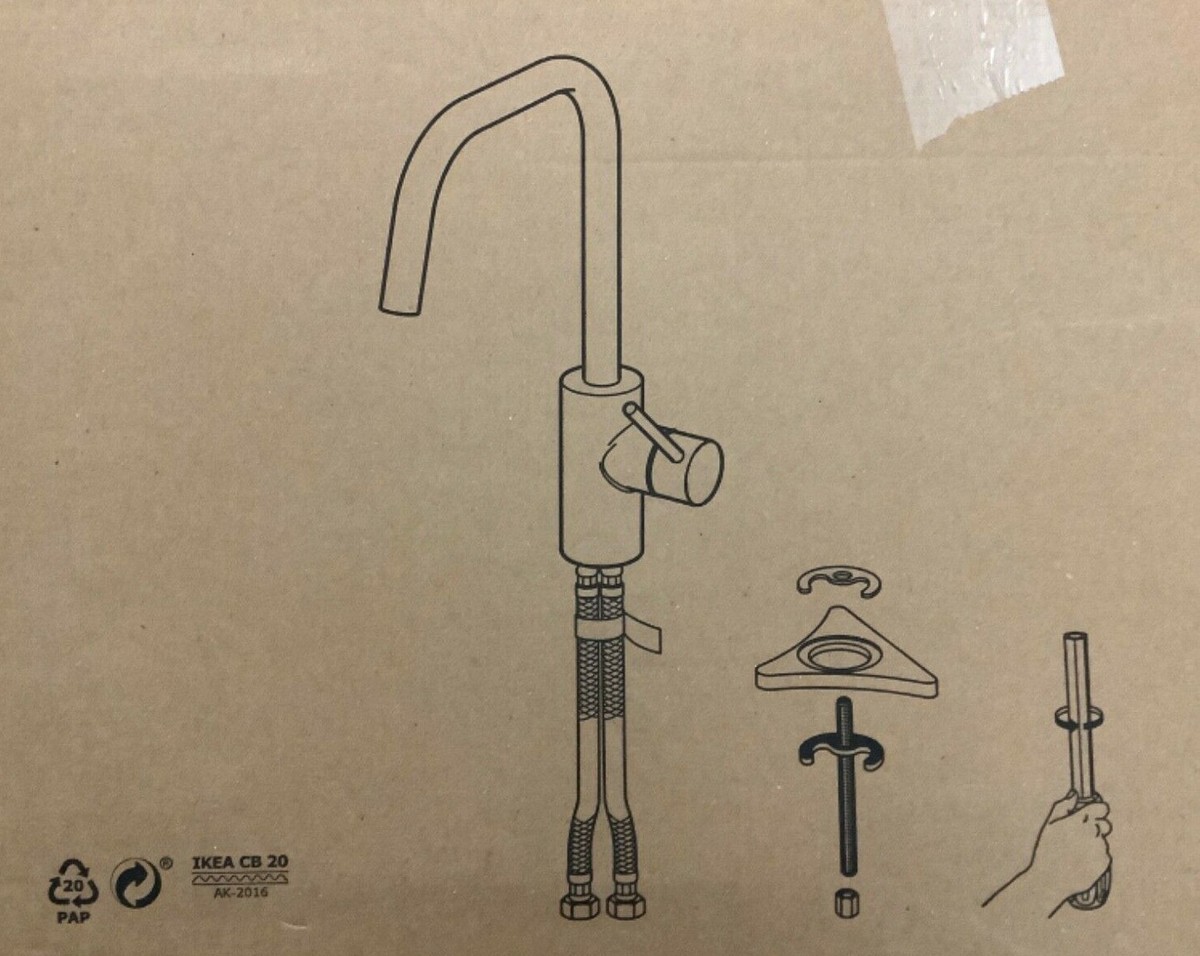 IKEA ALMAREN ÄLMAREN Kitchen faucet, stainless steel color