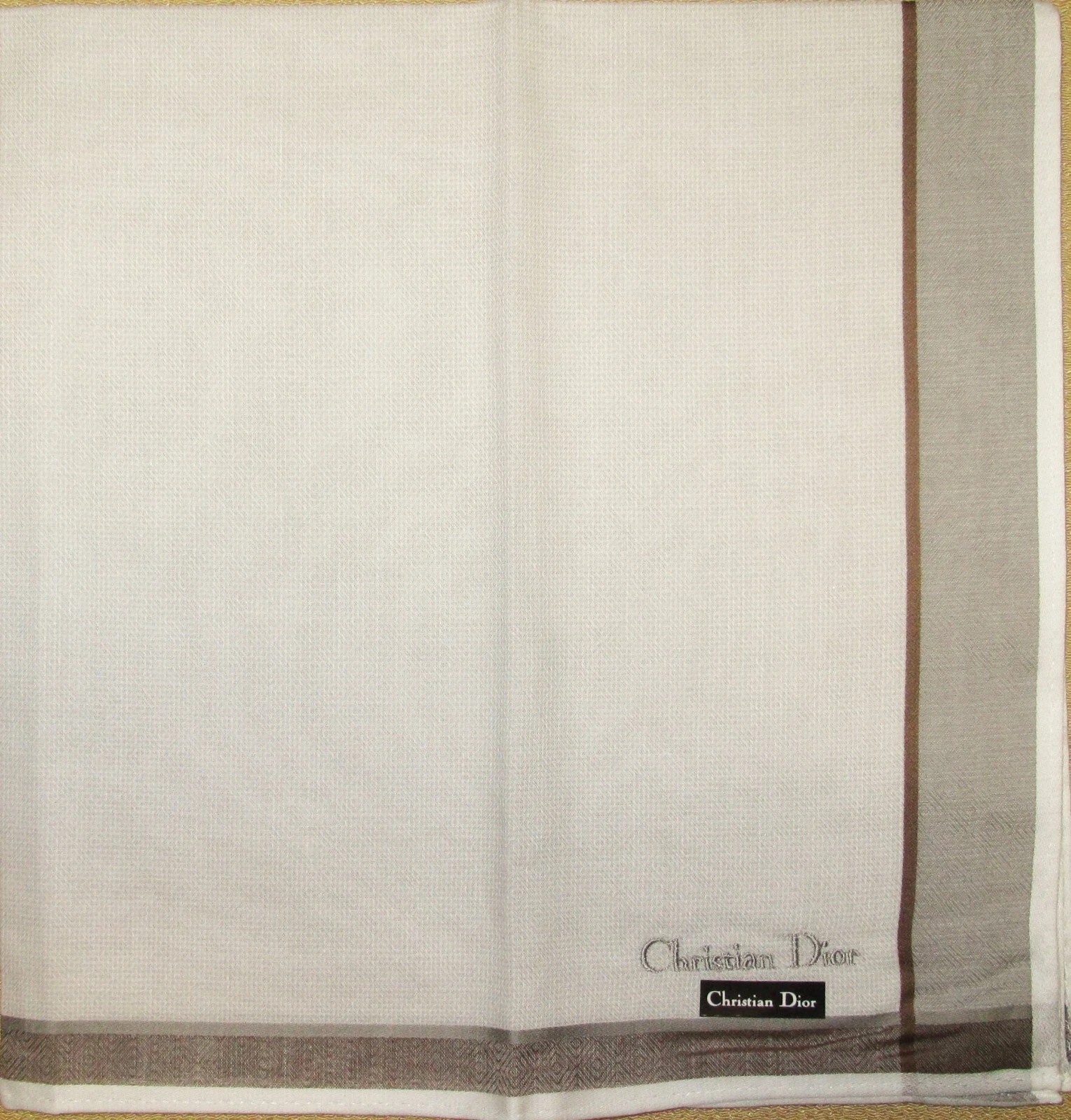 CHRISTIAN DIOR *Mouchoir foulard homme jacquard 47 cm /KAKESOB