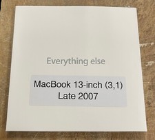 Apple MacBook 13-inch 3.1 Late 2007 Print and Media Packet