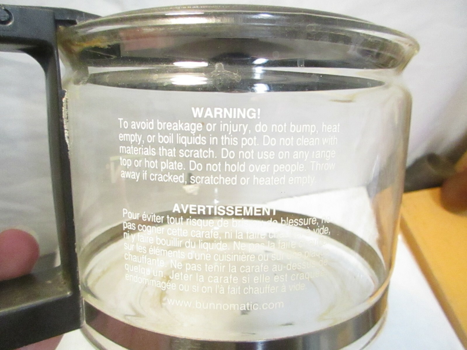 Bunn 10 Cup Coffee Pot Replacement Glass Carafe Schott Duran 1410