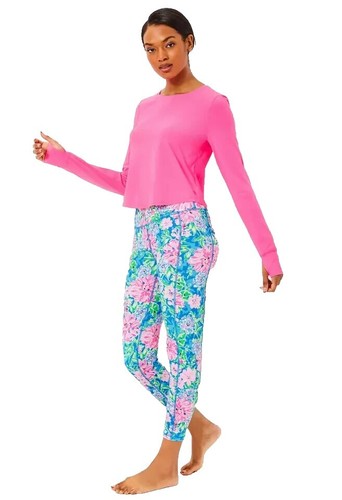 Lilly Pulitzer NWT Caprina Top Rousseau Pink Cool As Shell - Size