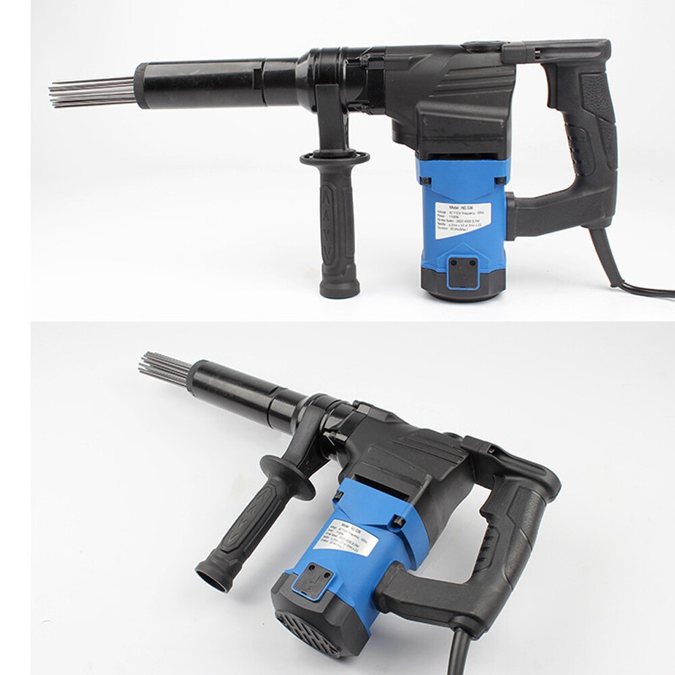 TD53E 1100W Handheld Needle Rust Remover Gun Jet Chisel Marine Rust
