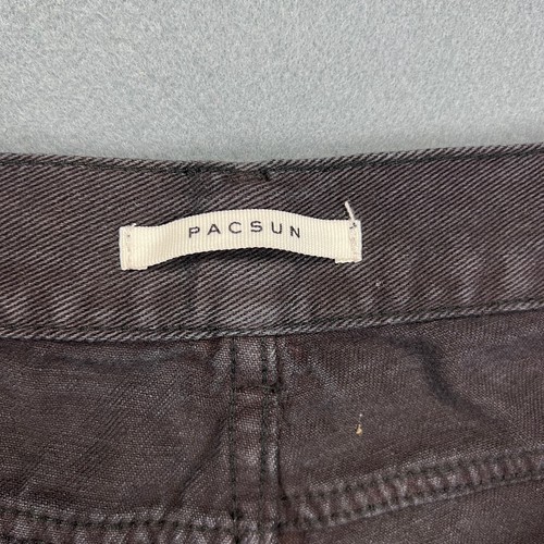Pacsun Jeans Womens 25 Black 90s Baggy Cargo Loose Denim Urbancore Cotton NWT - Picture 6 of 13