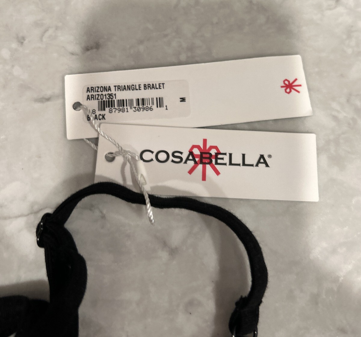 Cosabella Black Bra - Arizona Triangle Bralette - M | eBay
