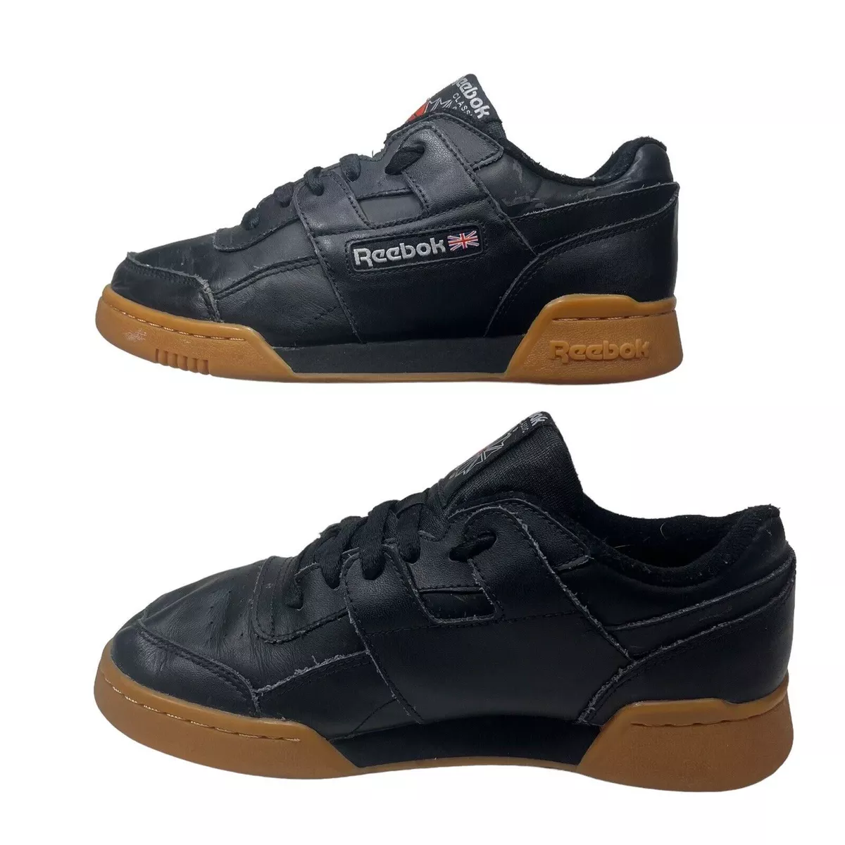 misundelse indstudering Virus Reebok Classic Workout Plus Black Gum Sole Shoes CN2127 Training - Men's  Size 5 | eBay