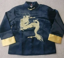 Chinese Traditional Ethnic Tang Suit Dragon Kung Fu Tai Chi Jacket Small - 12
