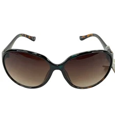 Panama Jack Sunglasses Womens Round Oversized Tortoise Shell Brown Fade Lens Nwt