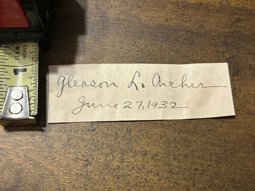 Gleason L. Archer Sr. Lawyer Founder President Suffolk University Autograph Cut