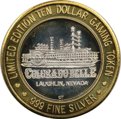 Limited Edition $10 Ten Dollar Colorado Belle Gaming Token 999