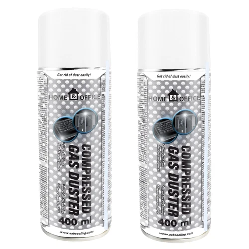 2x AABCOOLING H&O Gas Duster 400-ml DRUCKLUFT-SPRAY LUFT-DRUCK COMPRESSED AIR