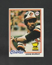 1978 Topps Eddie Murray RC #36 ~ Orioles HOF Rookie Cup -- Beautiful NM Card