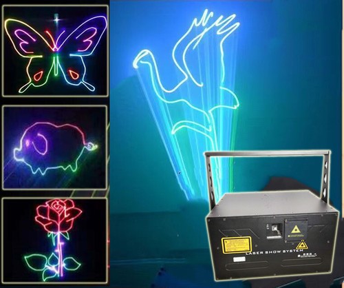 30W Full Color Laser Light RGB Animation Laser Professional Dj Light 40K+flycase - Picture 2 of 13