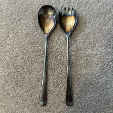 Vintage Silver Plate EPNS Sheffield England Serving Salad Set