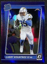 2021 Donruss Optic Larry Rountree III #256 Purple Prizm 33/50 Rated Rookie RC