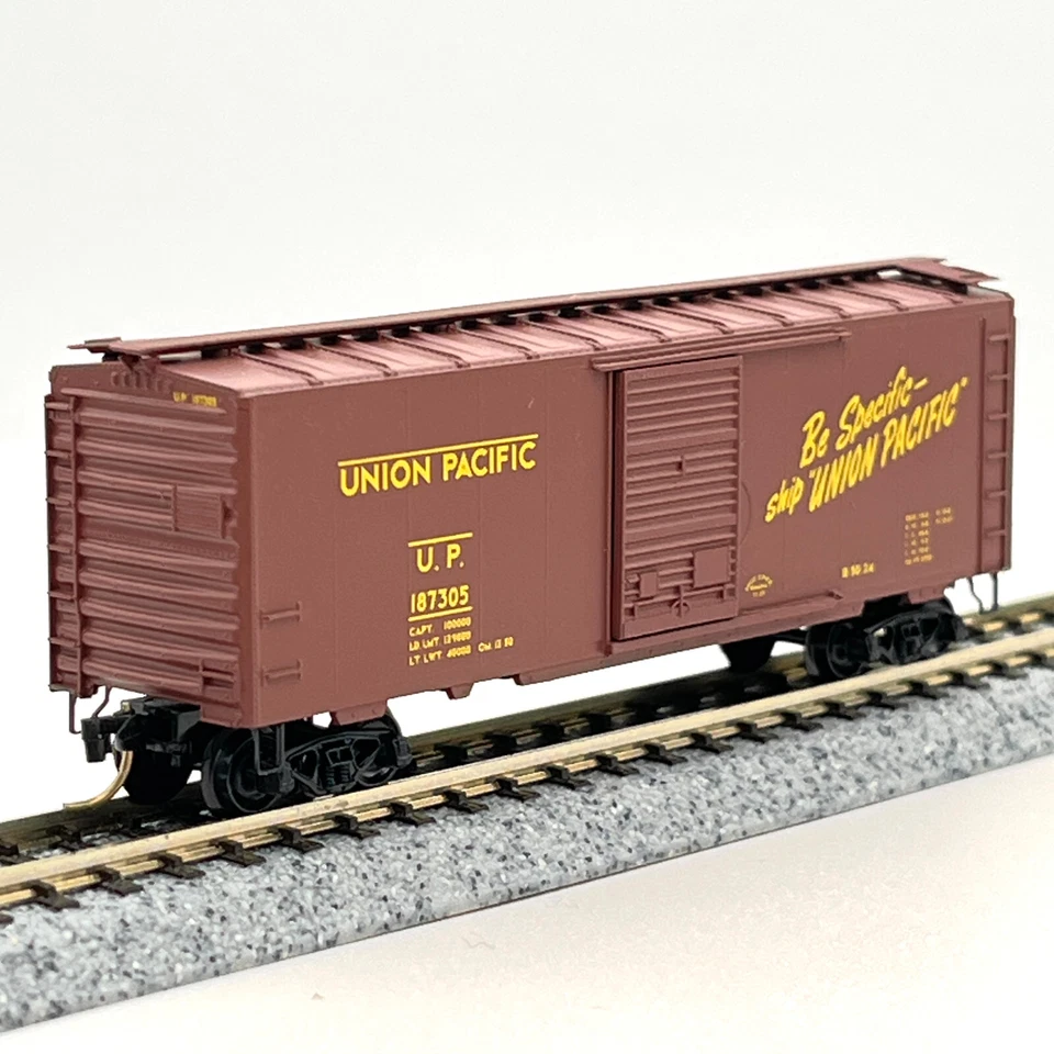 Micro-Trains escala N 20286 Union Pacific PS-1 vagón de carga de una sola puerta hasta 187305 Foto 4 de 4